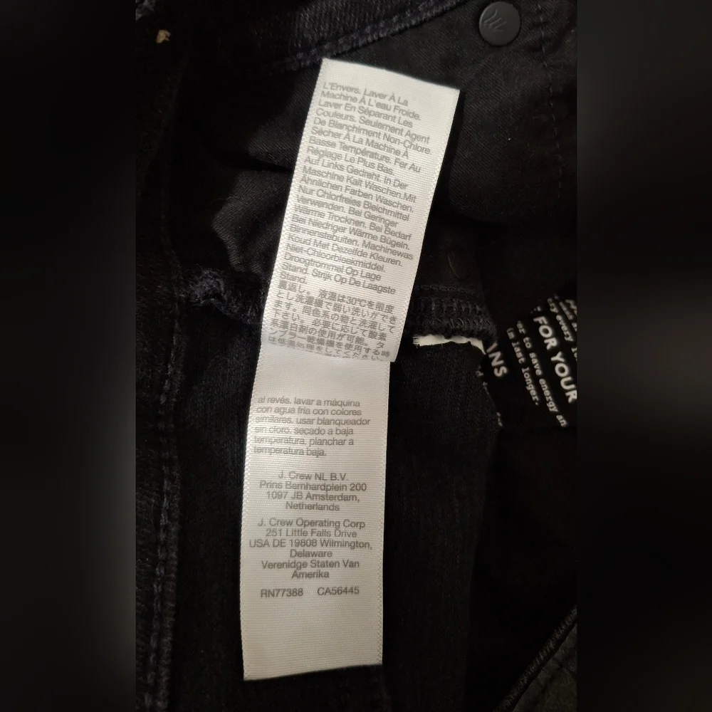 Madewell Women's Mid Rise Kick Out Black Cotton Denim Jeans Size 31 - Picture 10 of 15